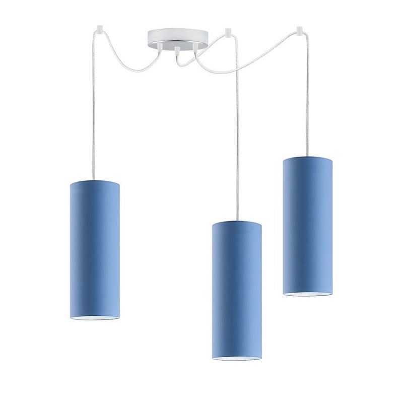 Lampa wisząca zwis żyrandol sufitowa z abażurami tuba POGO Z3