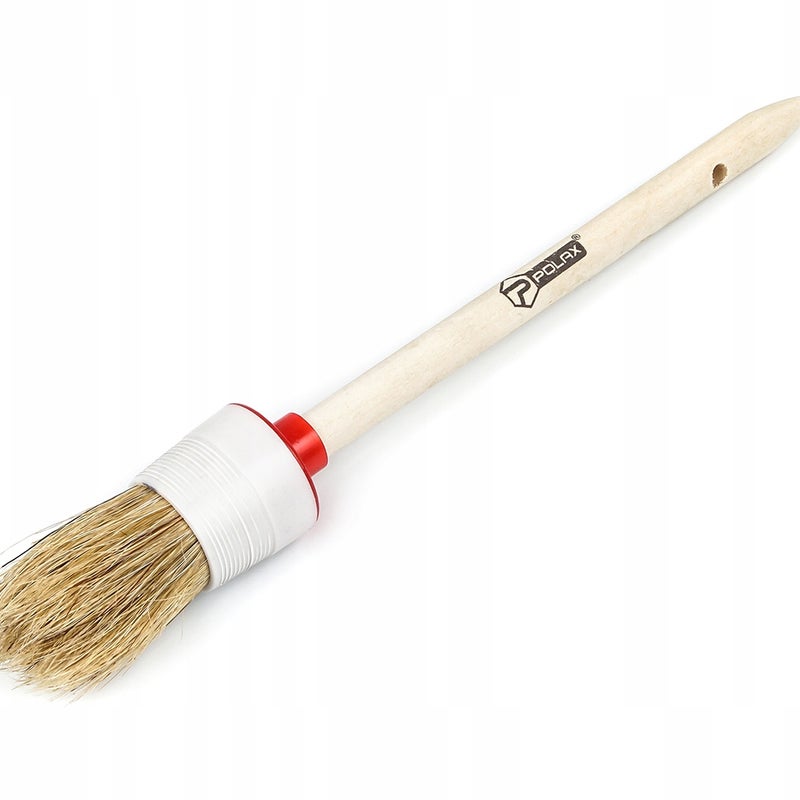 Pędzel okrągły STANDART mieszane włosie drewniana rączka 6/30 mm Polax