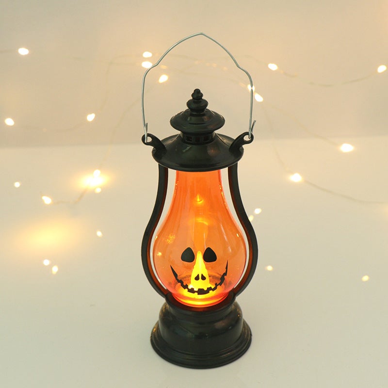 Dekoracyjne lampiony na Halloween: lampiony w kształcie dyni, świece LED, migoczące świece bez ognia, dekoracje ogrodowe na Halloween