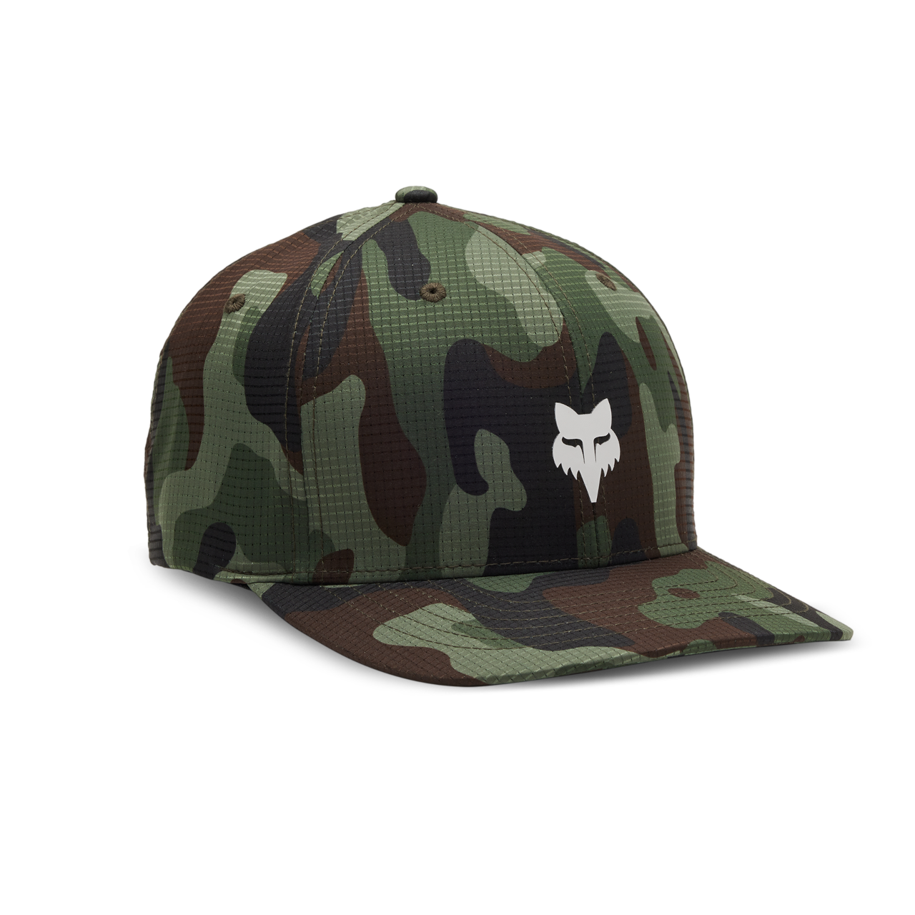 Czapka z Daszkiem FOX FOX Head Camo Tech Flexfit Zielony/MoroS/M