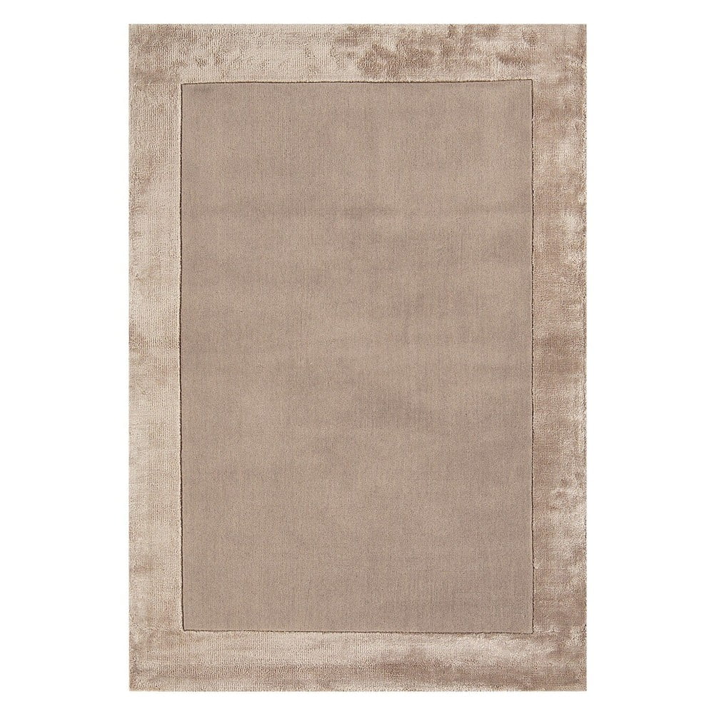 Jasnobrązowy dywan z mieszanki wełny tkany ręcznie 80x150 cm Ascot – Asiatic Carpets