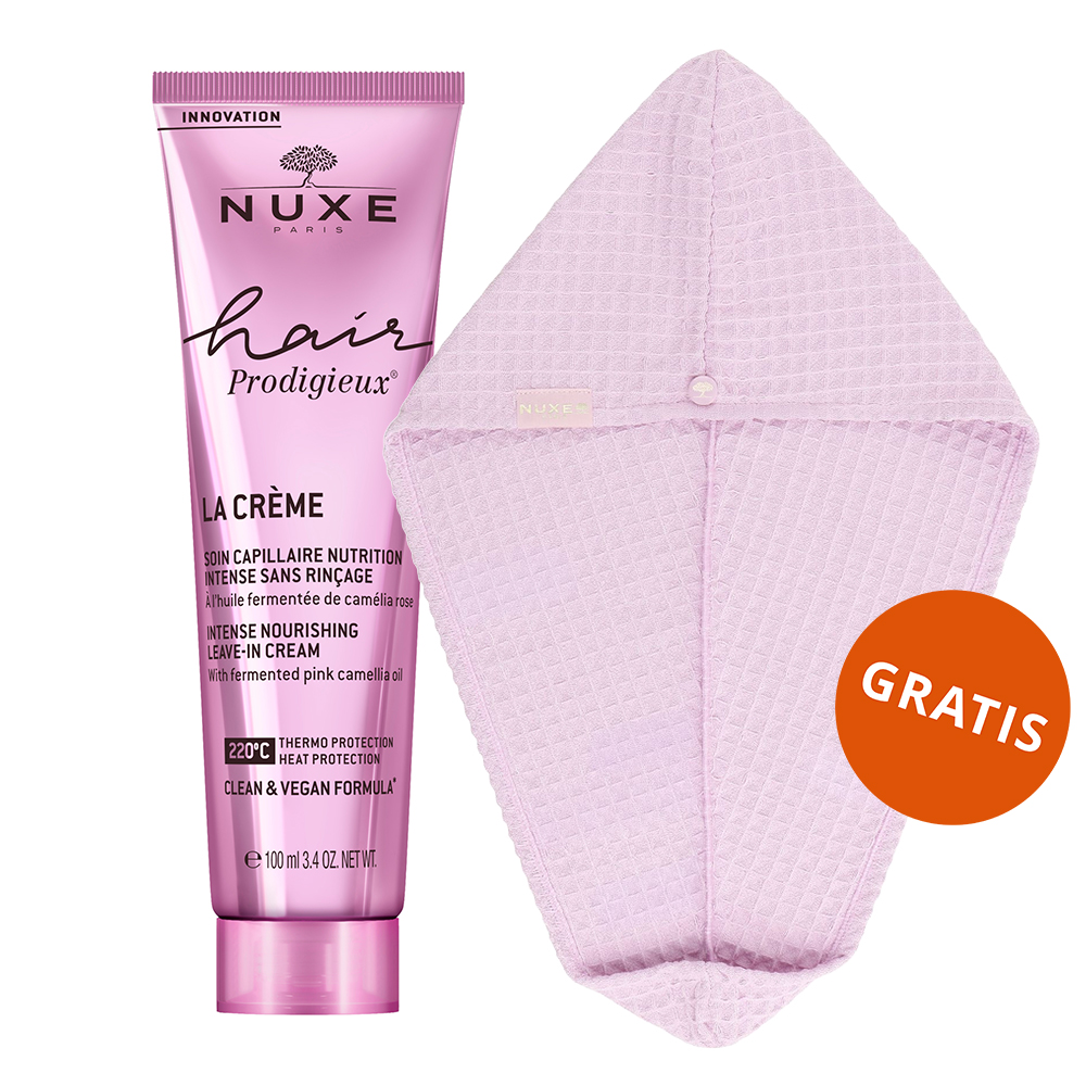 Nuxe Hair Prodigieux, ochronny krem do włosów, bez spłukiwania, 100 ml + turban do włosów gratis