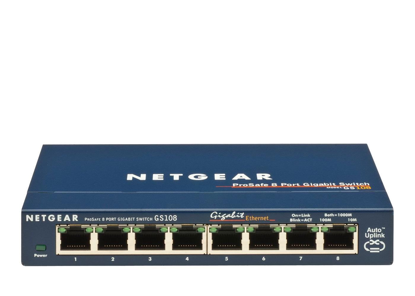 Netgear 8p GS108GE (8x10/100/1000Mbit) GS108GE / GS108