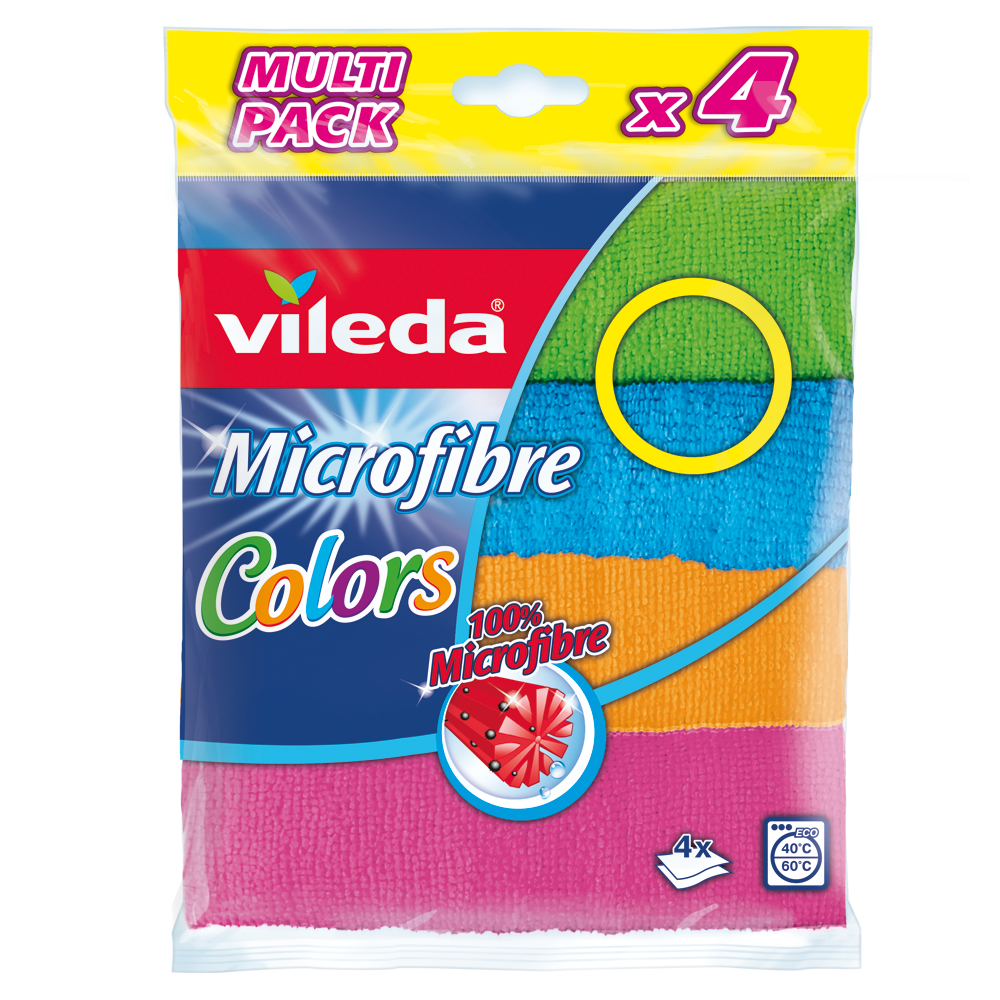 Vileda Ściereczka Mikrofibra COLORS 4 szt.