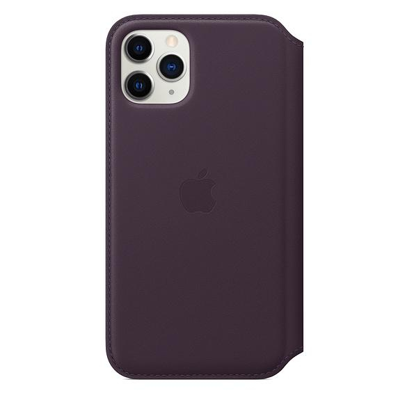 Apple Leather Folio do iPhone 11 Pro Aubergine