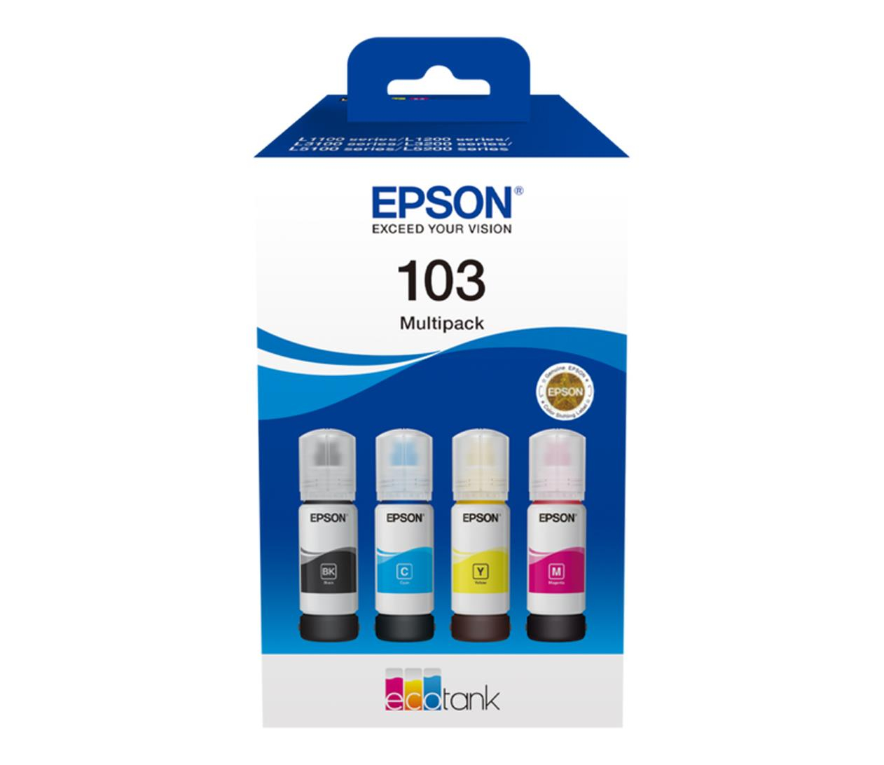 Epson Zestaw 4 tuszów CMYK 103 C13T00S64A