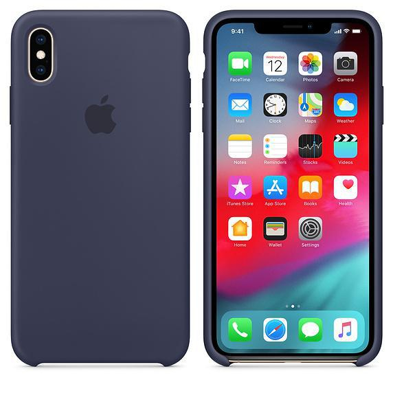 Apple iPhone XS Max Silicone Case Midnight Blue