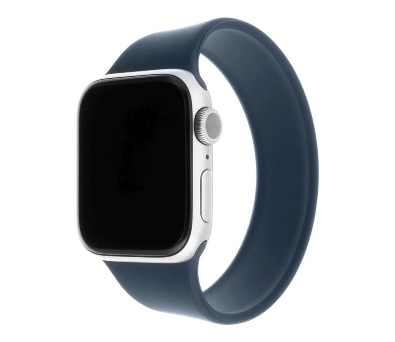 FIXED Elastic Silicone do Apple Watch 44/45/46/49 mm size XS blue