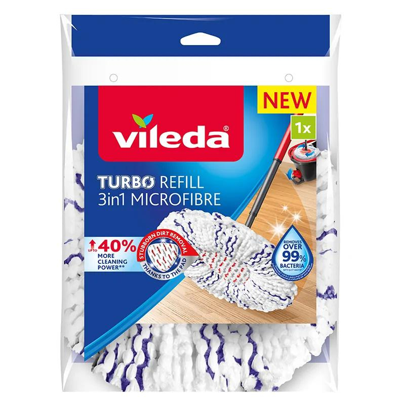 Vileda Wkład do mopa obrotowego Vileda TURBO 3w1 Microfibre