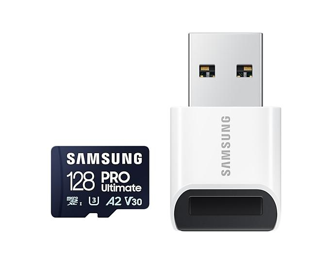 Samsung 128GB microSDXC PRO Ultimate 200MB/s z czytnikiem (2023) MB-MY128SB/WW