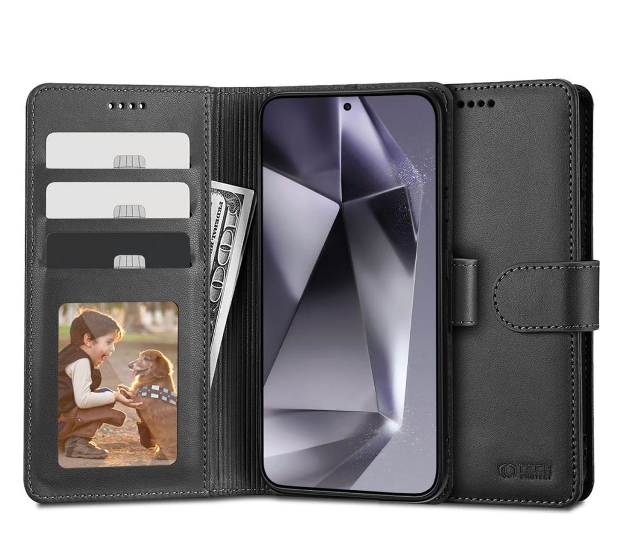 Tech-Protect Wallet do Samsung Galaxy S24 Ultra Black