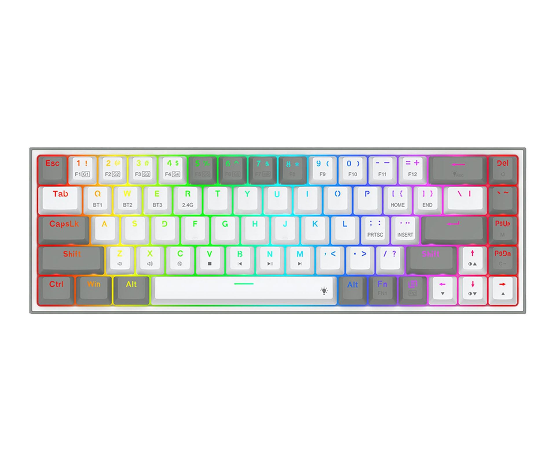 Redragon Castor Pro White-Gray K631RGB-PRO-WB