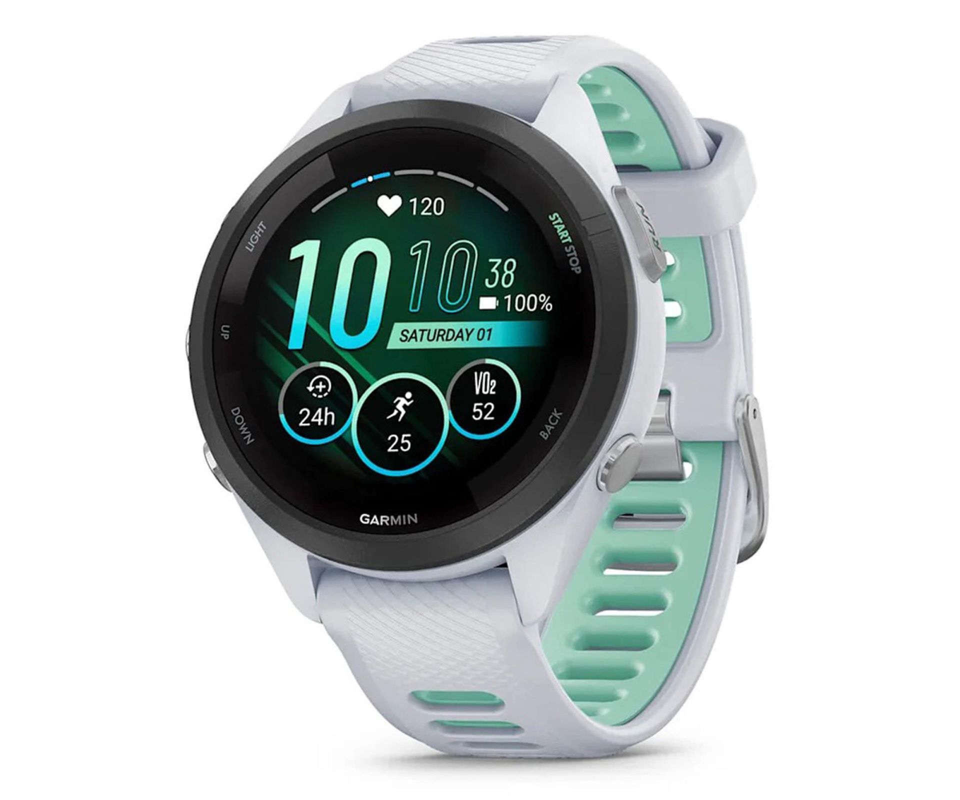 Garmin Forerunner 265S 42mm Biało-miętowy