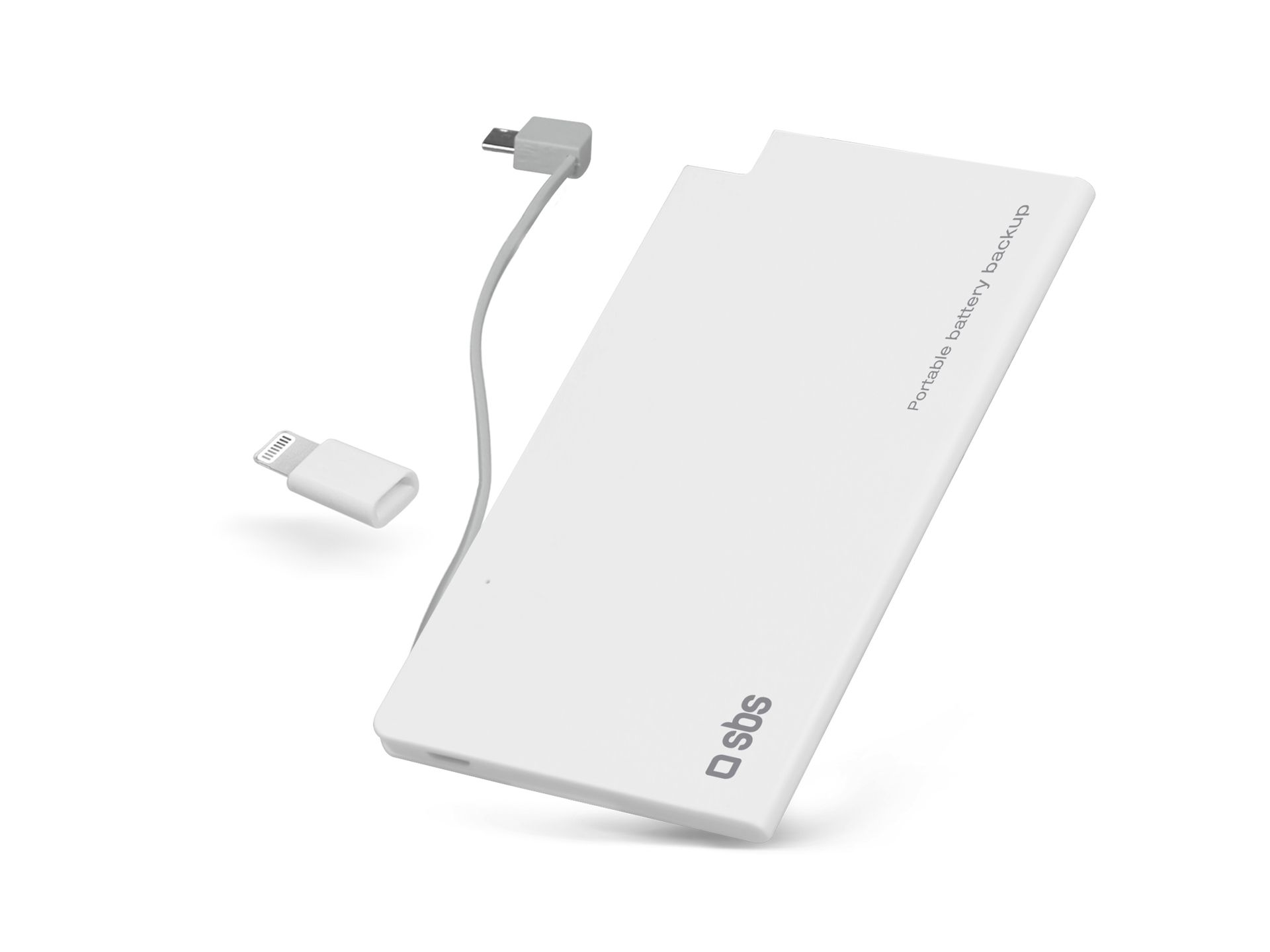 SBS POWERBANK SBS 4.000 mAh Micro-USB+ Lighting adapter #