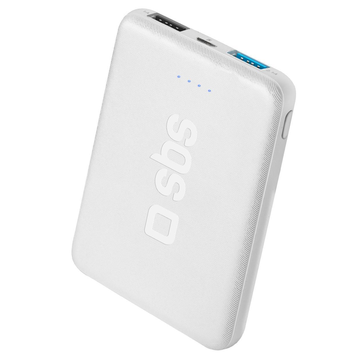 SBS POWERBANK SBS 4.000 mAh Pocket 2xUSB Biały #