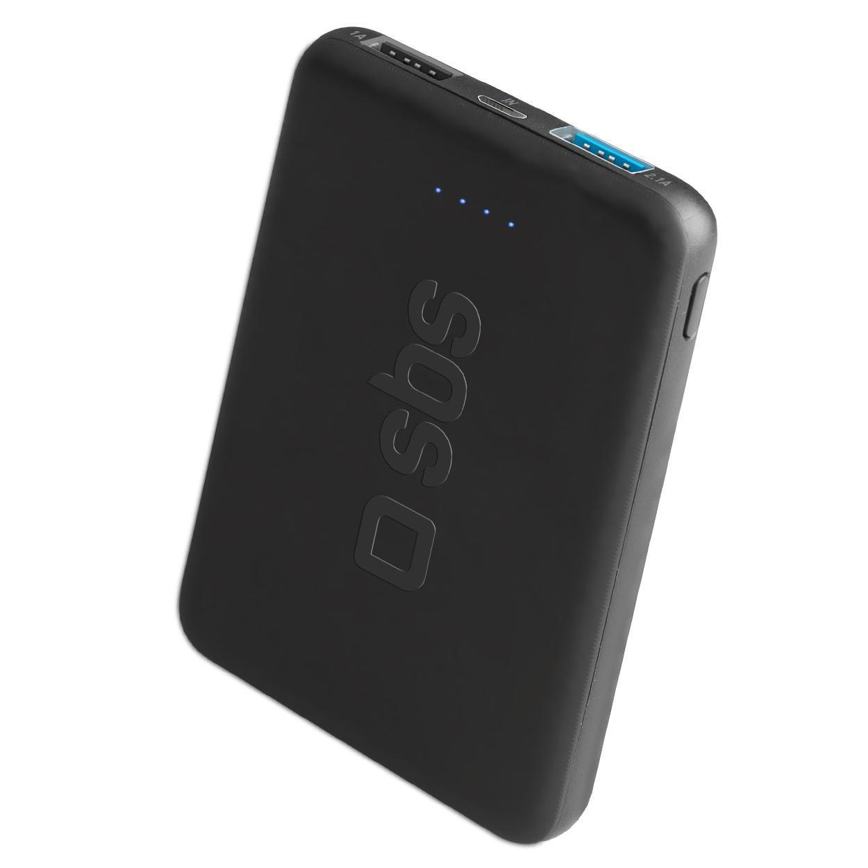 SBS POWERBANK SBS 5.000 mAh Pocket 2xUSB Czarny #
