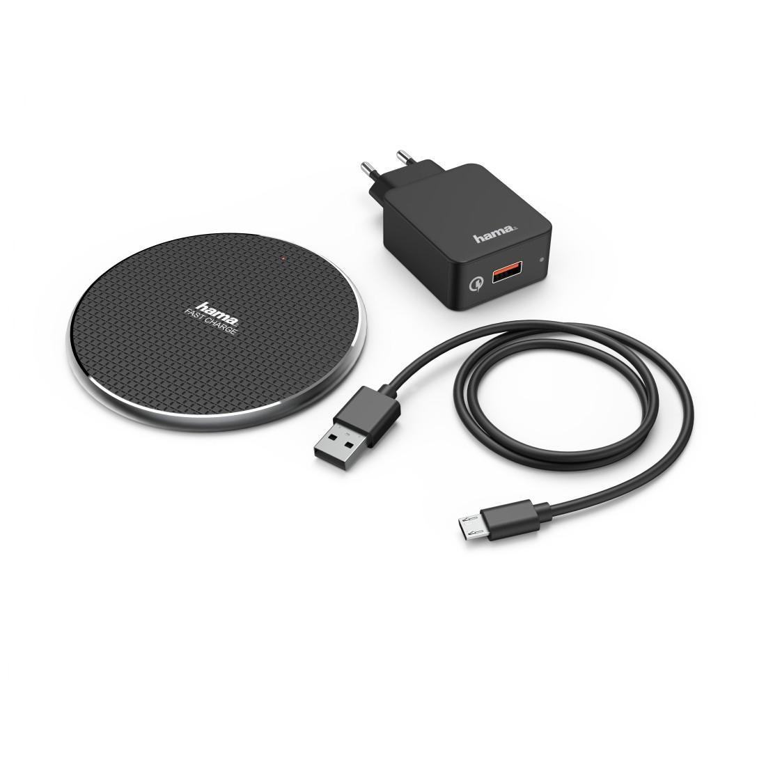 Hama Ładowarka indukcyjna HAMA QI-FC10 10W z ładowarką sieciową c