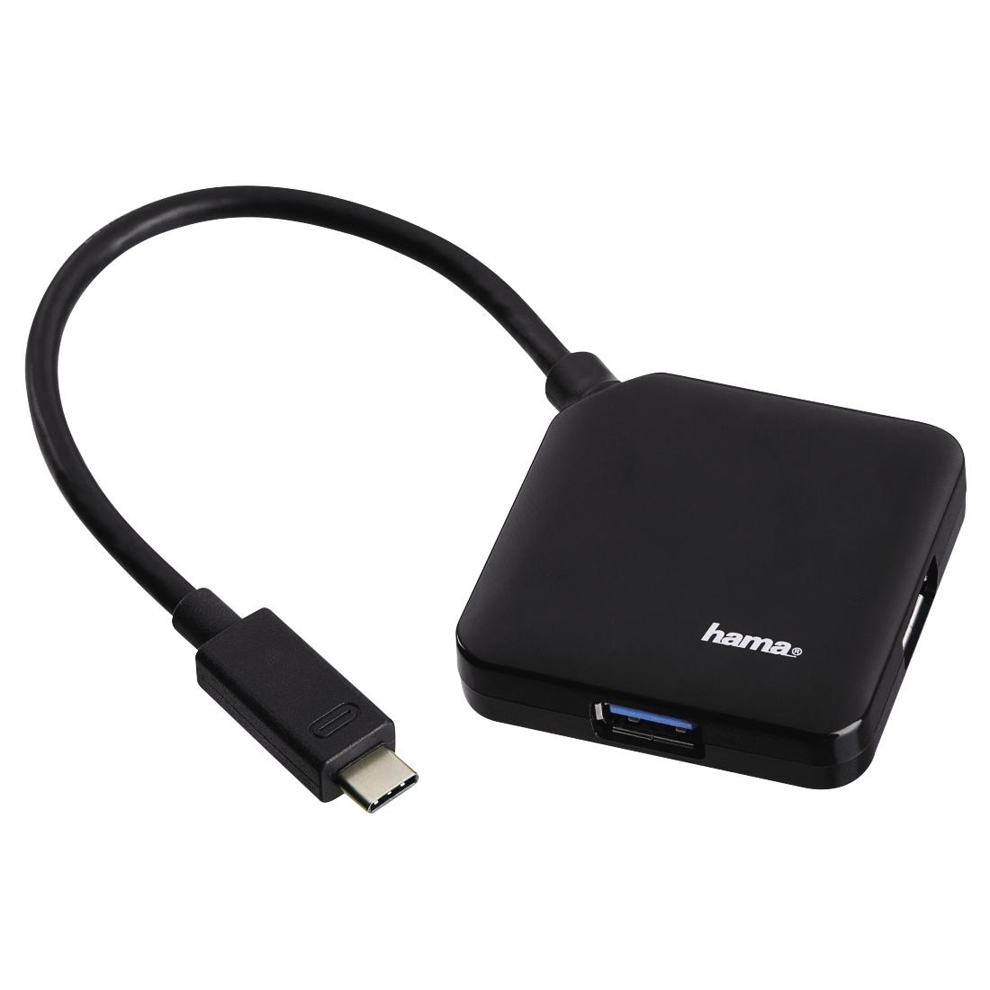 Hama HUB 1:4 USB HAMA 3.0 TYP C CZARNY# 135750