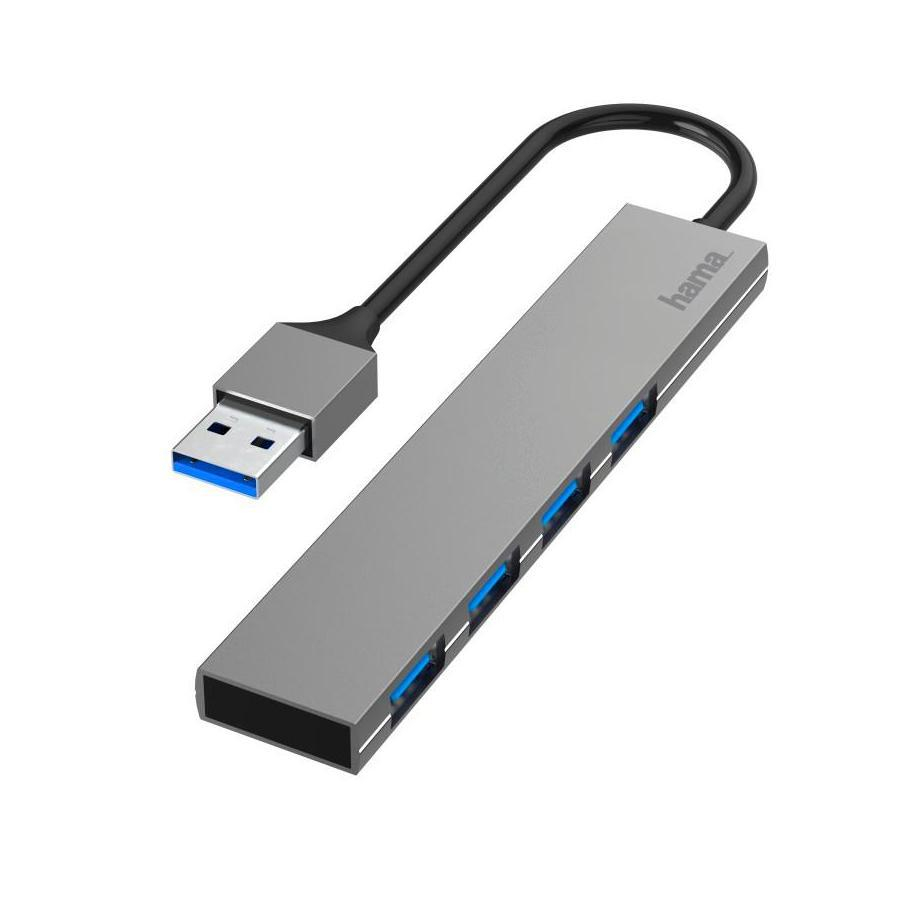 Hama HUB HAMA PREMIUM USB 3.0 4xUSB-A, ULTRA SLIM # 200114