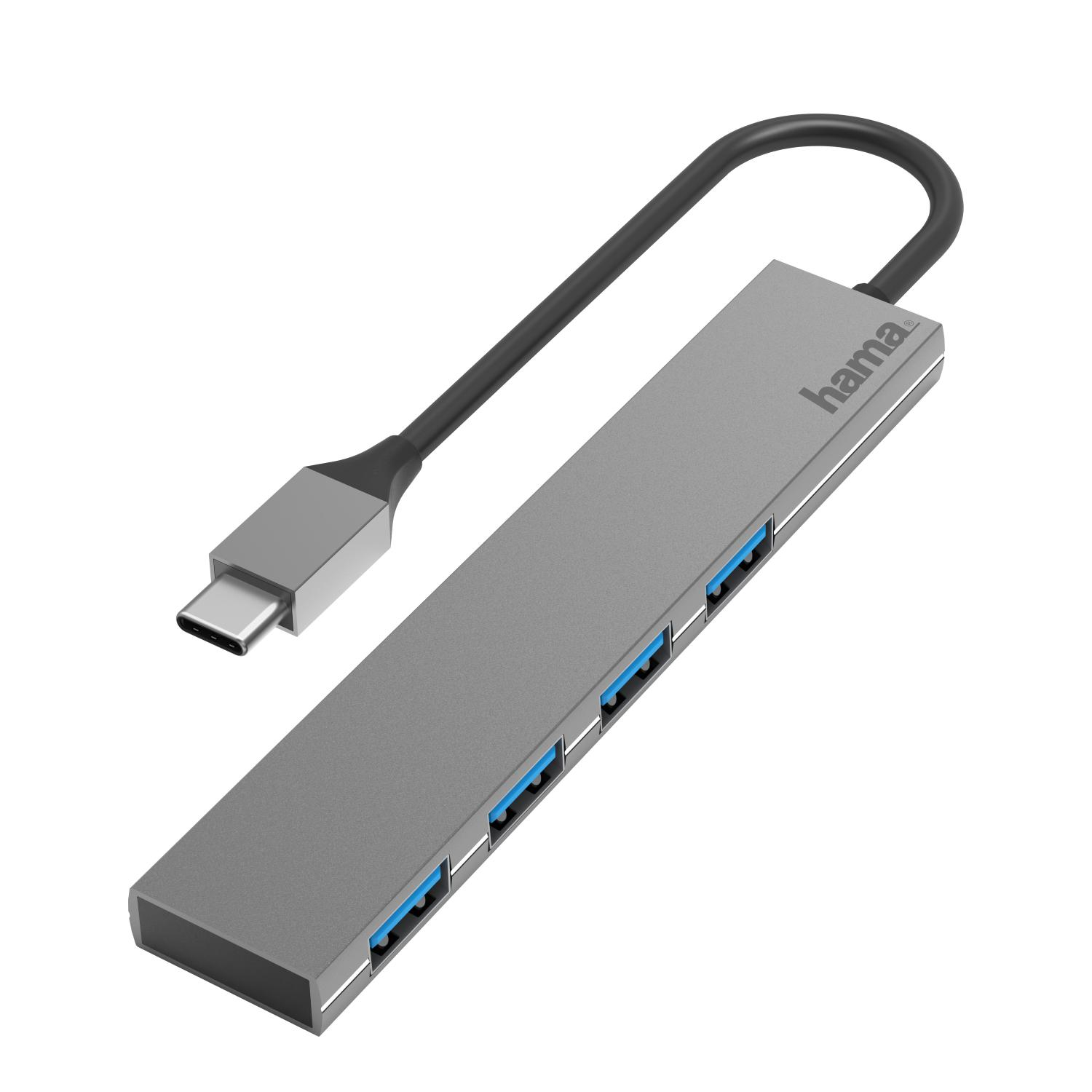 Hama HUB HAMA PREMIUM USB-C 1:4X USB-A 3.2 GEN1 # 200101