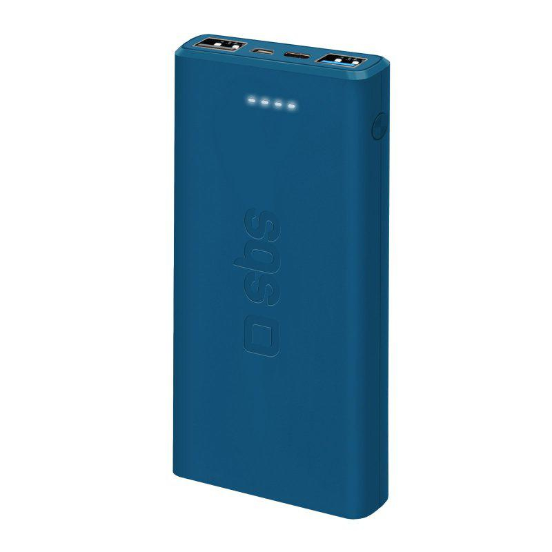 SBS POWERBANK SBS 10.000 mAh 10W 1xUSB-C 2xUSB Niebieski #