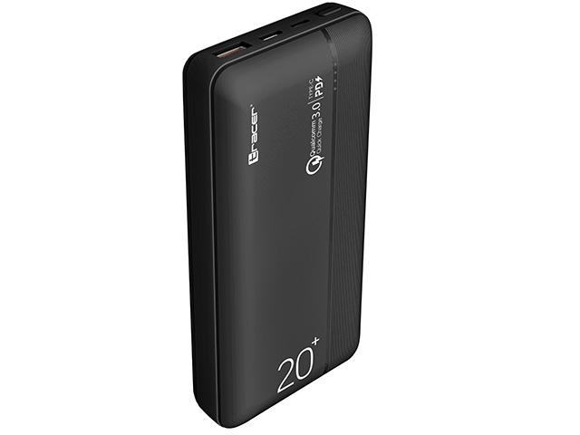 Tracer POWERBANK TRACER 20.000 mAh PD20W QC3.0 Czarny #
