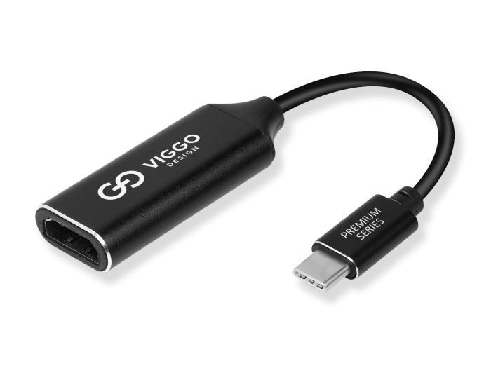 VIGGO DESIGN Adapter USB-C - HDMI VIGGO 4K 60Hz czarny ^ COWB-001-4K