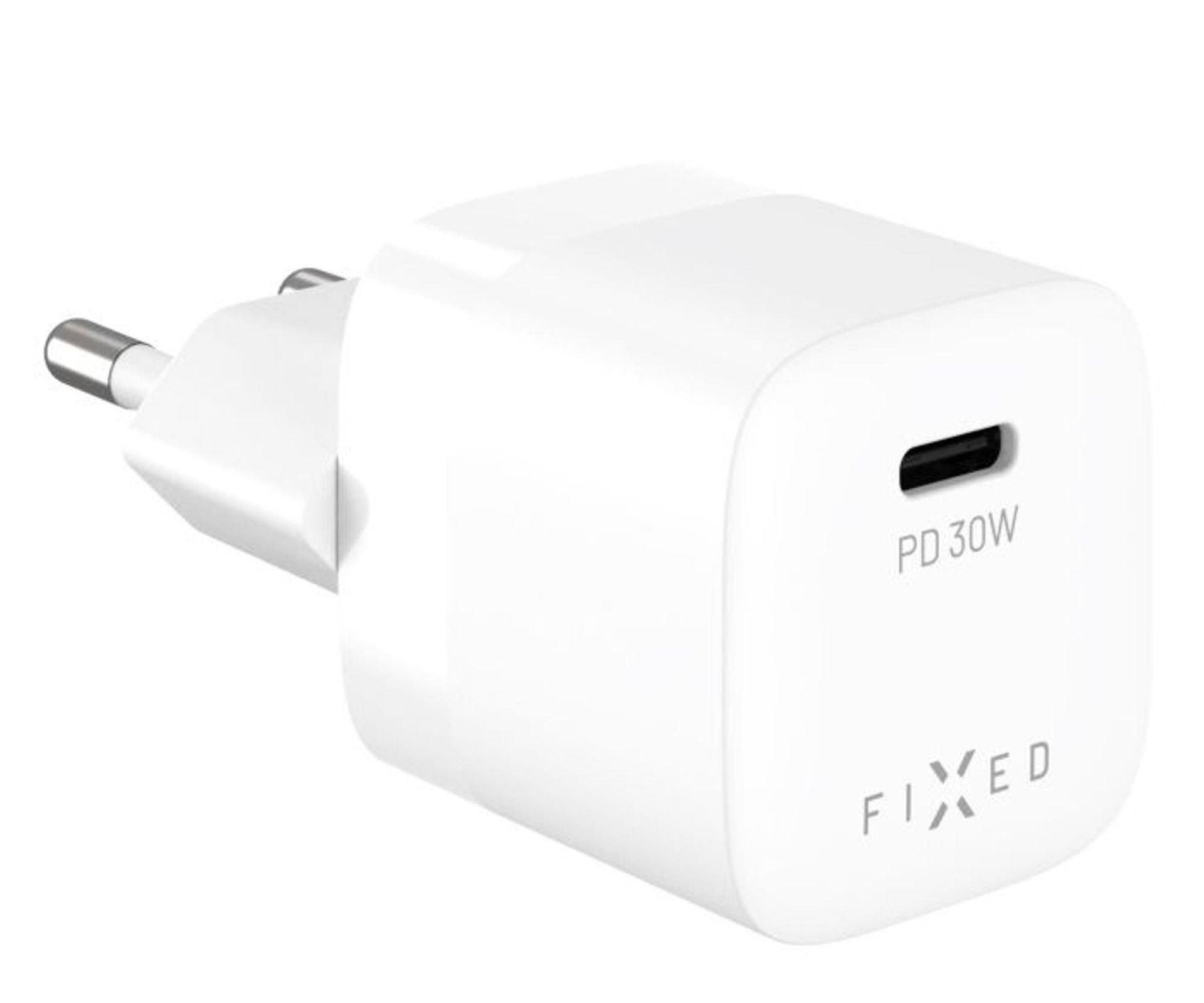 FIXED Ładowarka sieciowaUSB-C GaN Charger 30W Mini (biały)