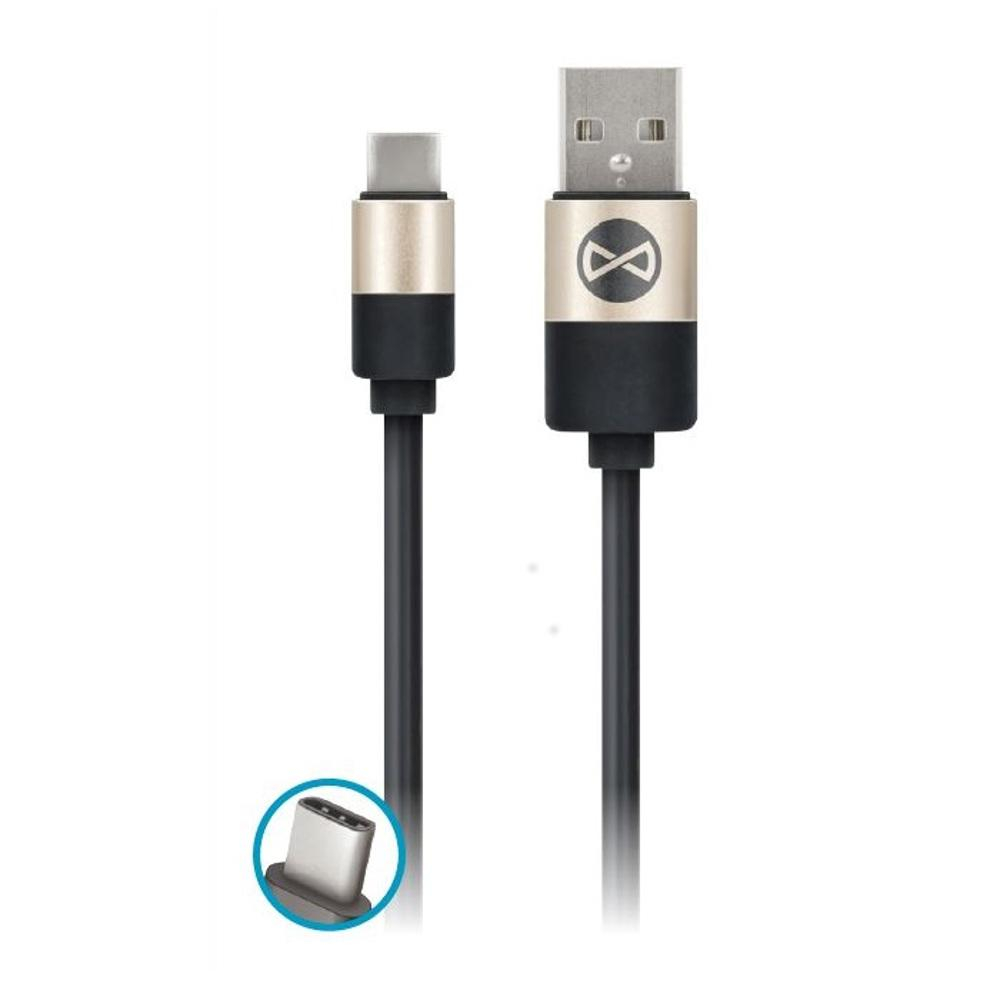 Forever Kabel USB - USB-C 1M FOREVER modern czarny #