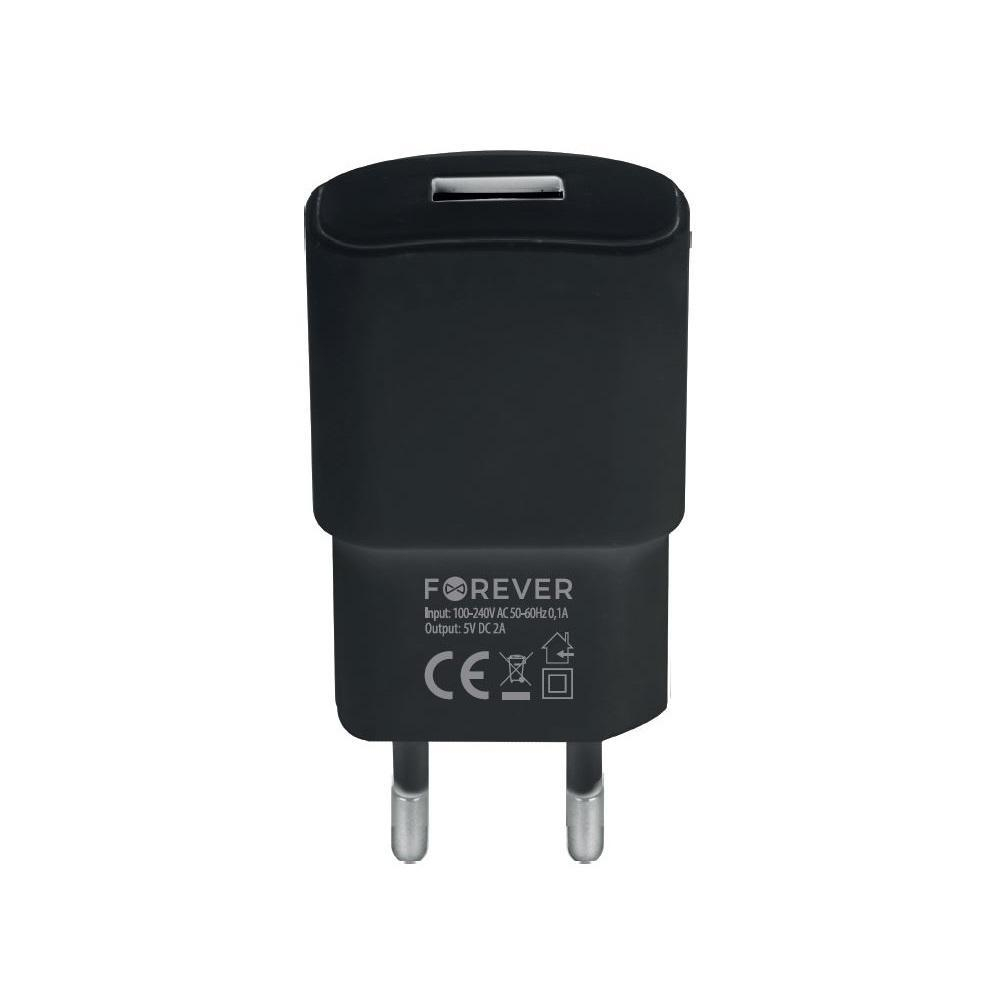 Forever Ładowarka sieciowa Forever 1xUSB 2A TC-01 + kabel micro-USB