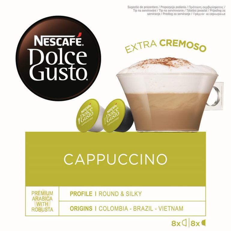 Nescafe Kawa kapsułkowa NESCAFE CAPPUCCINO do Dolce Gusto 16 kapsułe