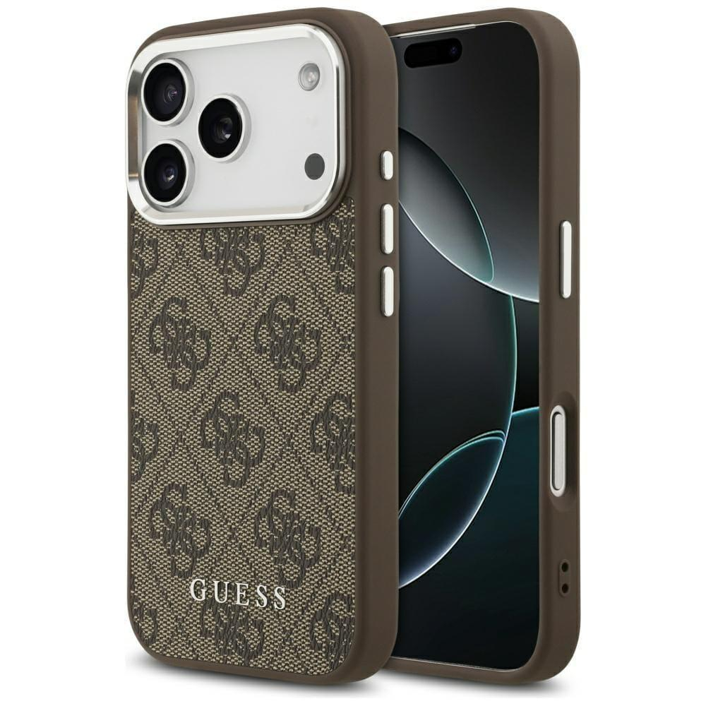 Guess 4G Classic Logo MagSafe do iPhone 17 Pro brązowy