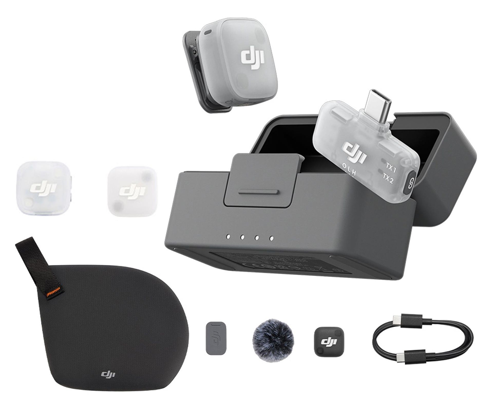 DJI Mic Mini 2 (1 TX + 1 Mobile RX + Etui ładujące) CP.RN.00000533.010 CP.RN.00000533.01