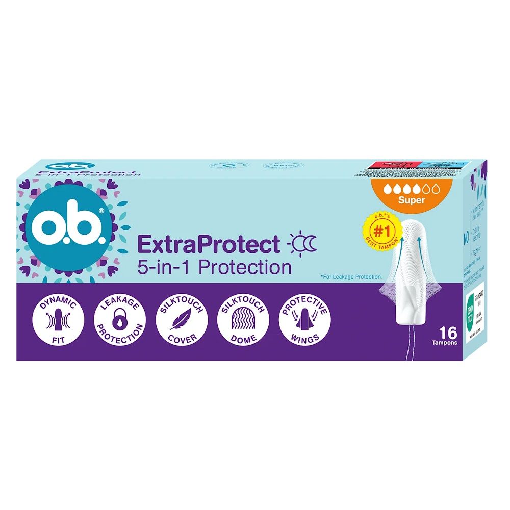 O.B. Extra Protect Super tampony 16szt.