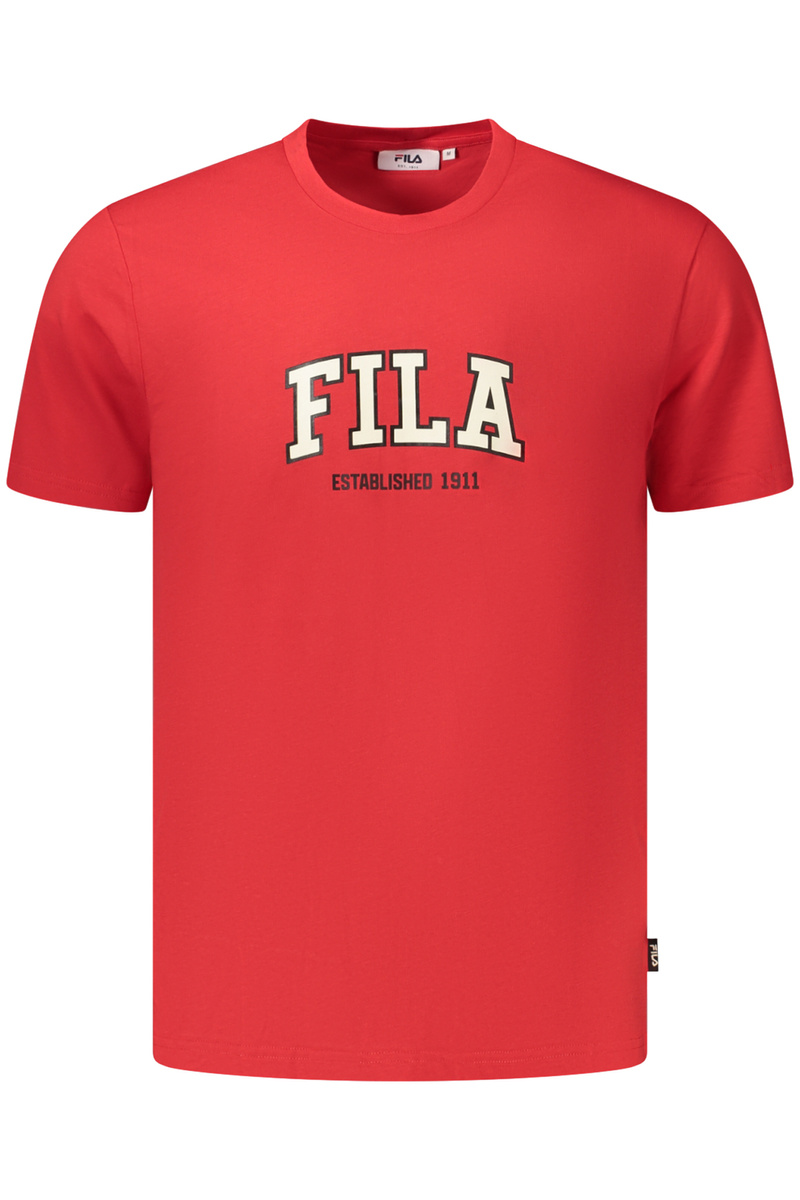 Koszulka męska z krótkim rękawem Fila, czerwona