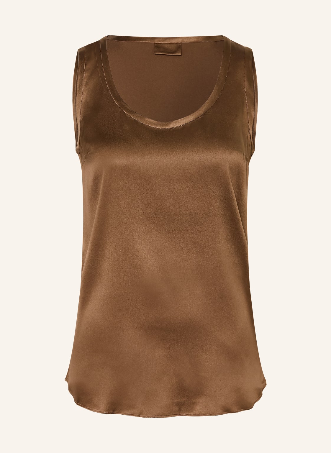 Brunello Cucinelli Top Z Jedwabiu braun
