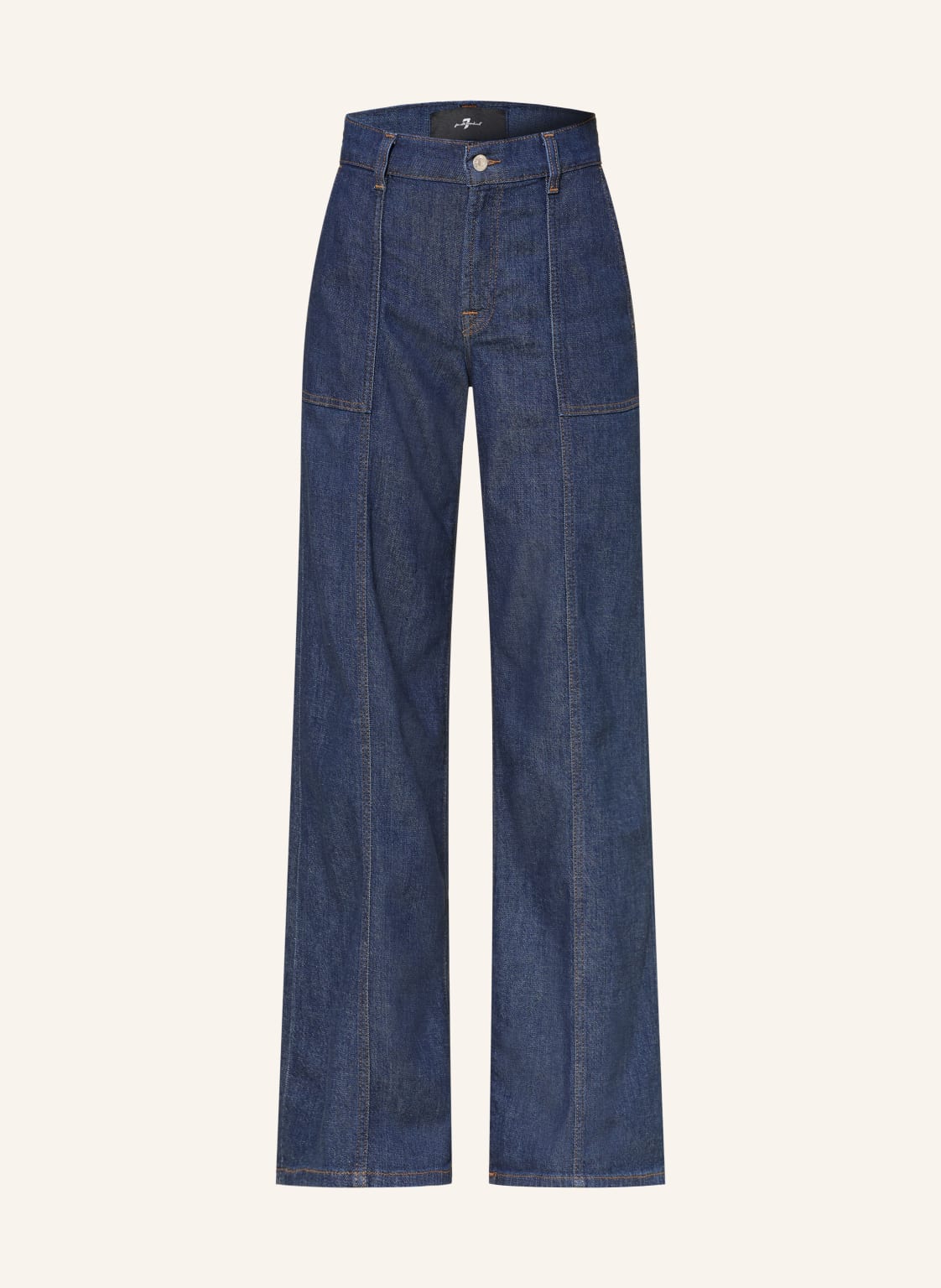 7 For All Mankind Dżinsy Z Szerokimi Nogawkami Lotta blau