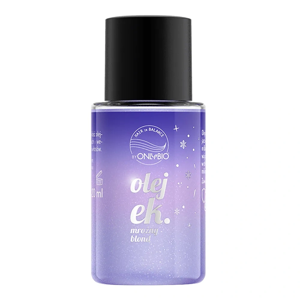 OnlyBio Hair In Balance wygładzająco-rozświetlający olejek do włosów Mroźny Blond 20 ml