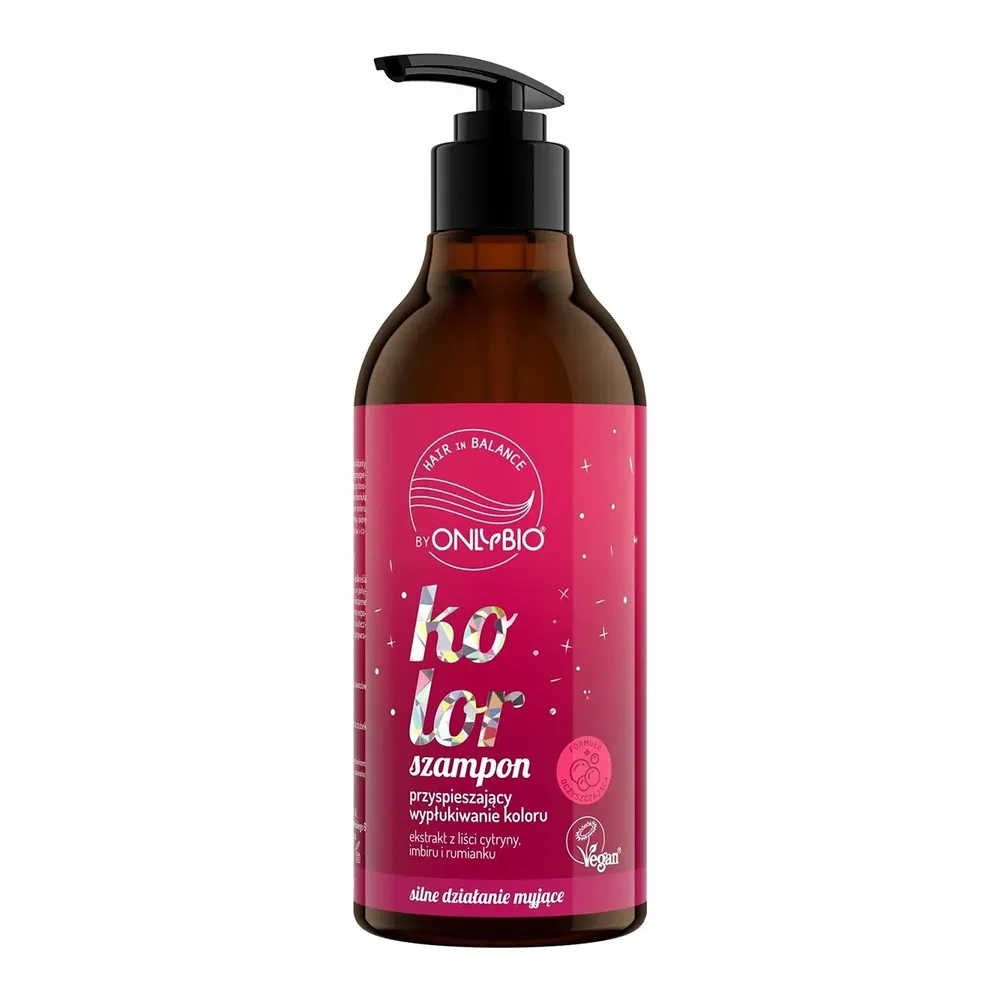 OnlyBio Hair in Balance szampon do włosów przyspieszający wypłukiwanie koloru 400 ml