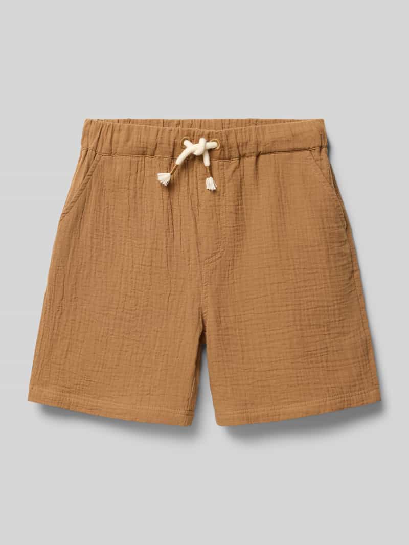 Szorty o kroju regular fit z detalem z logo