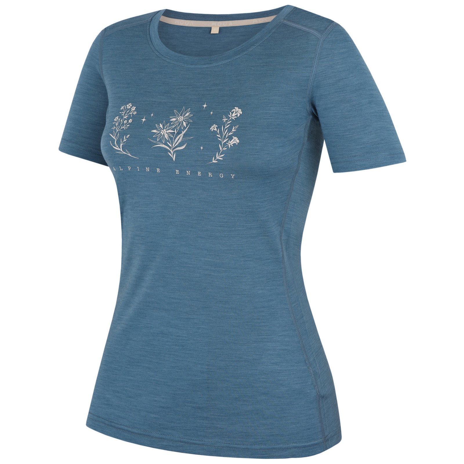 Koszulka damska MOOA Merino Lyolite Bloom 150 Short Rozmiar: XL / Kolor: niebieski