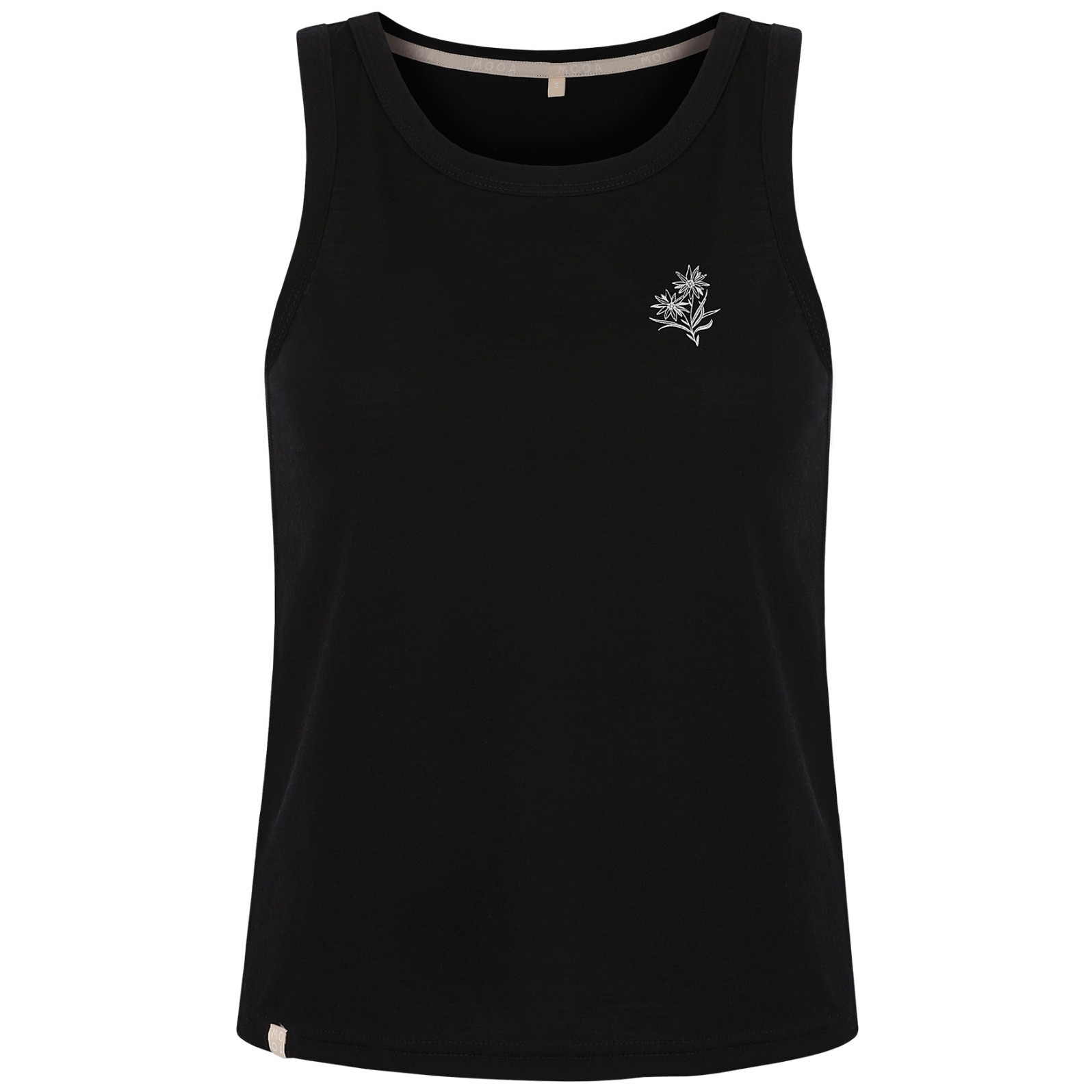 Damski top MOOA Merino Lyolite Edelweiss 150 Rozmiar: L / Kolor: czarny