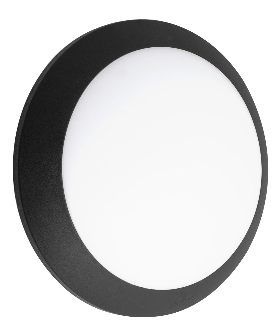 Plafoniera UMBERTA OPAL Fumagalli GX53 LED CCT 15W/9W średnica 350 mm 2700K/4000K/6500K SET IP66 230V czarny / tworzywo sztuczne