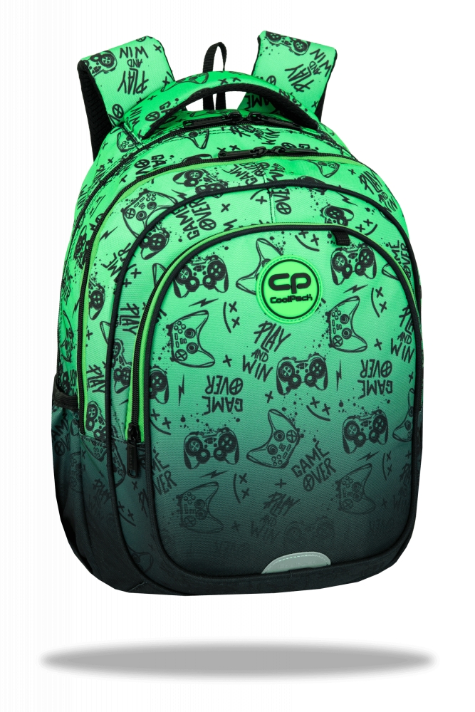 Coolpack Plecak szkolny Fast - Game Over Gradient Green F163969