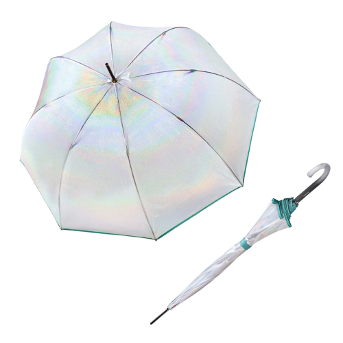 Parasol damski Knirps C.760 Stardust Agave długi transparentny