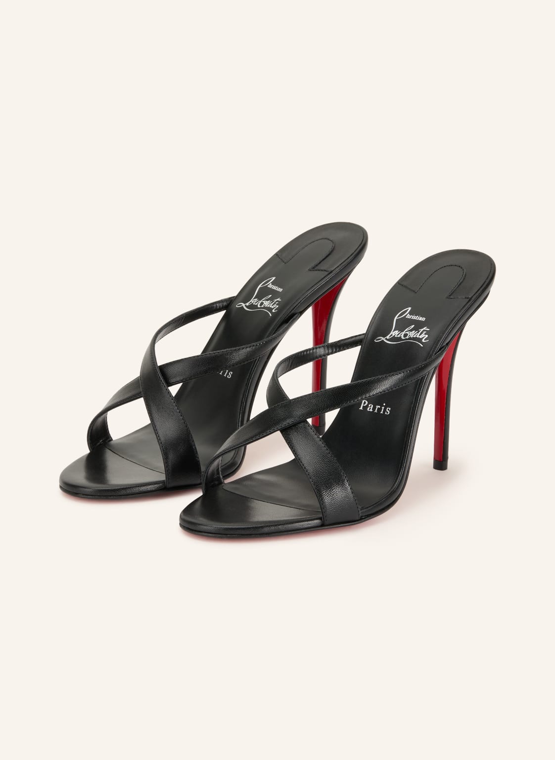 Christian Louboutin Klapki Sandale Mulazee schwarz