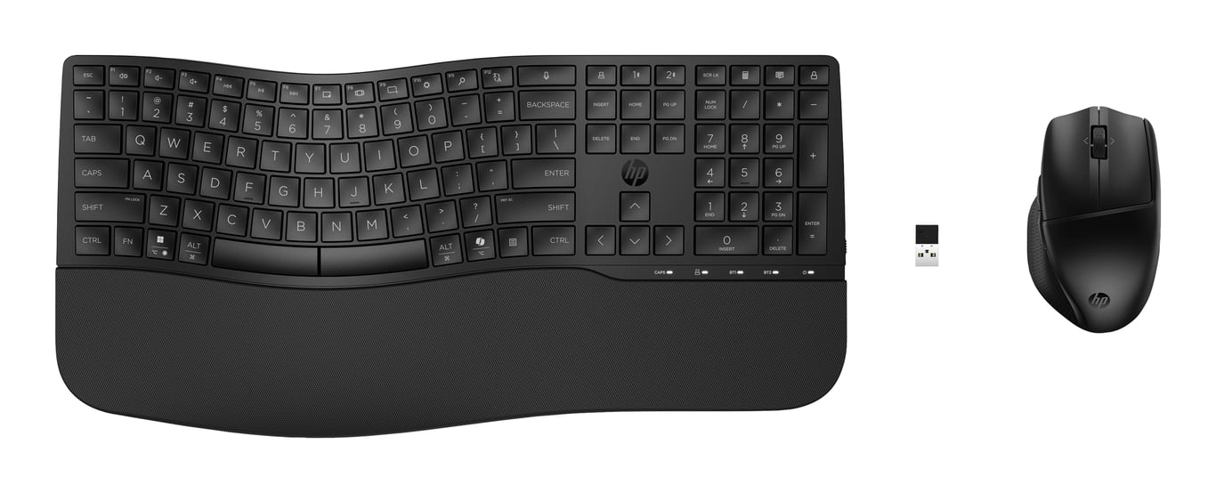 HP 680 CFT Dual-Mode KB/Mse Combo FR RF Wireless + Bluetooth Czarny 8T6L6AA#ABF