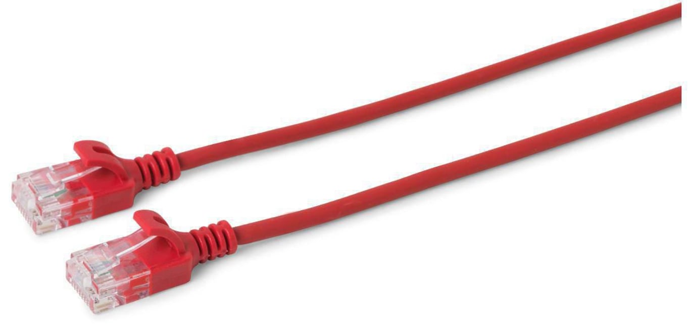 Microconnect V-UTP6005R-SLIM kabel sieciowy Czerwony 0,5 m Cat6 U/UTP (UTP)
