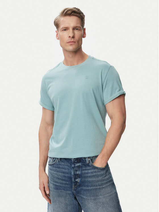 G-Star Raw T-Shirt Lash D16396-2653 Turkusowy Regular Fit