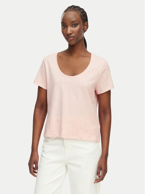 Tommy Hilfiger T-Shirt WW0WW48705 Różowy jasny Regular Fit